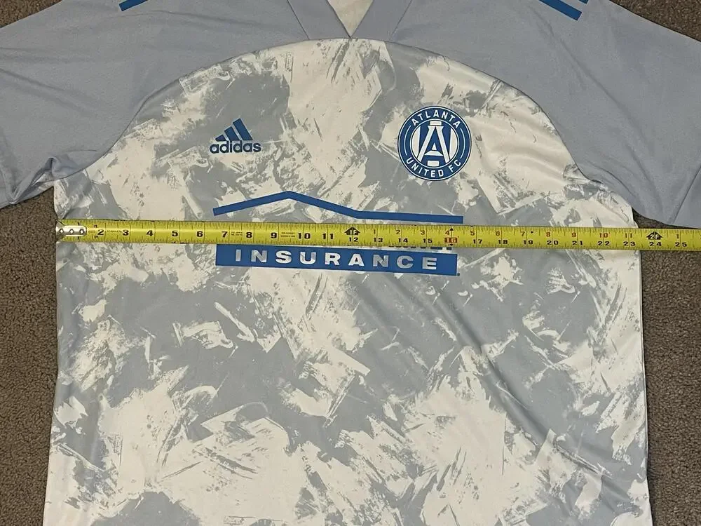 Atlanta United FC Jersey Mens XL Blue White Soccer Adidas Primeblue MLS